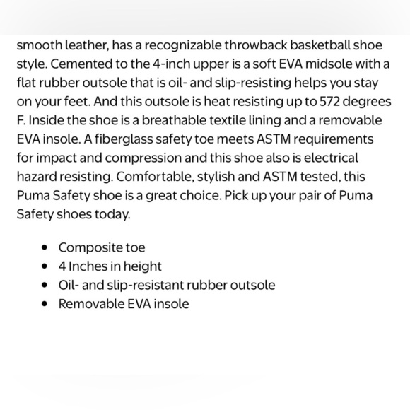 Puma Safety Heritage Front Court Low Safety Women’s Shoes - Picture 10 of 12